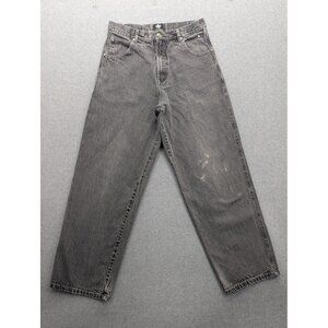 Outkast Clo Co Jeans Mens 34x33 Black Straight Leg Denim Distressed Grunge Pants